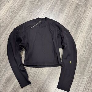 Lululemon Athletica Black Long Sleeve Top with Zipper